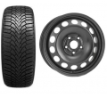 roata golf 5 octavia leon anvelopa iarna Roata completa VW Golf 5, Skoda Octavia 2, Seat Leon janta otel ALCAR 9165 6x15 + anvelopa Iarna Sailun IceBlazer Alpine+ 195/65R15 95T